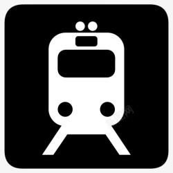 Rail轨道钢轨火车运输AIGA符号标志图标高清图片