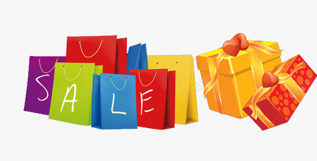 销售购物袋png免抠素材_新图网 https://ixintu.com 促销活动 礼物盒 购物袋 销售