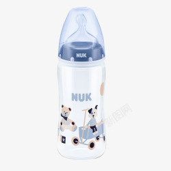 紫色NUK奶瓶NUK300ml宽口奶瓶高清图片