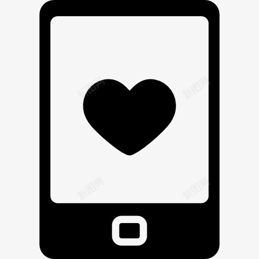 手机与心脏图标png_新图网 https://ixintu.com 手机 技术 智能手机 最喜欢的手机 最爱的心