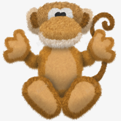猴子毛绒玩具png免抠素材_新图网 https://ixintu.com 毛绒 猴子 玩具