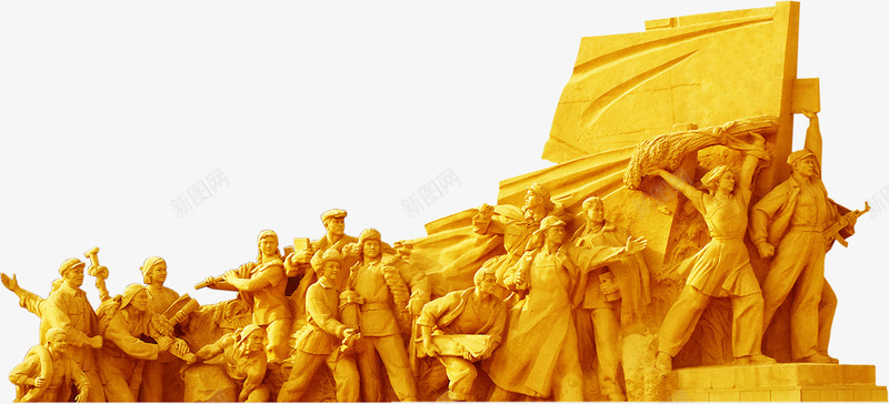 金黄色雕塑效果png免抠素材_新图网 https://ixintu.com 效果 设计 金黄色 雕塑