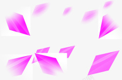 粉色菱形碎片七夕情人节素材