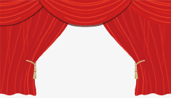 活动帘子帘子背景舞台红帘子矢量图高清图片