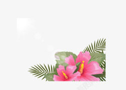 庆典PPT鲜艳欲滴的花朵矢量图高清图片