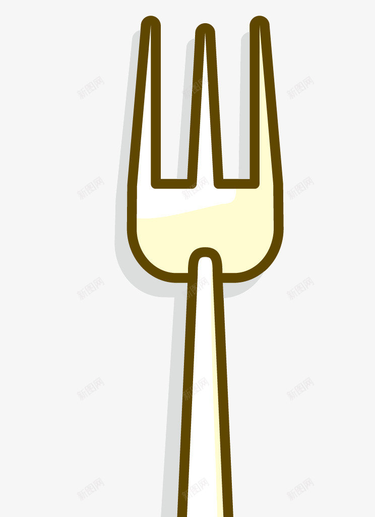 一把叉子矢量图ai免抠素材_新图网 https://ixintu.com 一把叉子 卡通 叉子 吃饭的东西 用具 餐具 矢量图