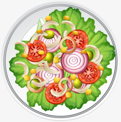 卡通简约美食面包甜点蛋糕家常菜素材