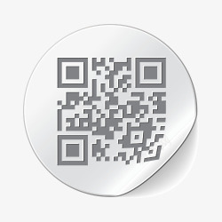 二维条形码圆形二维码图标高清图片