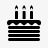 生日蛋糕图标生日蛋糕小图标高清图片