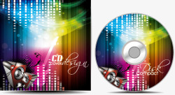 CD封皮光盘封面矢量图高清图片
