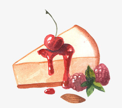 卡通简约美食面包甜点蛋糕家常菜素材