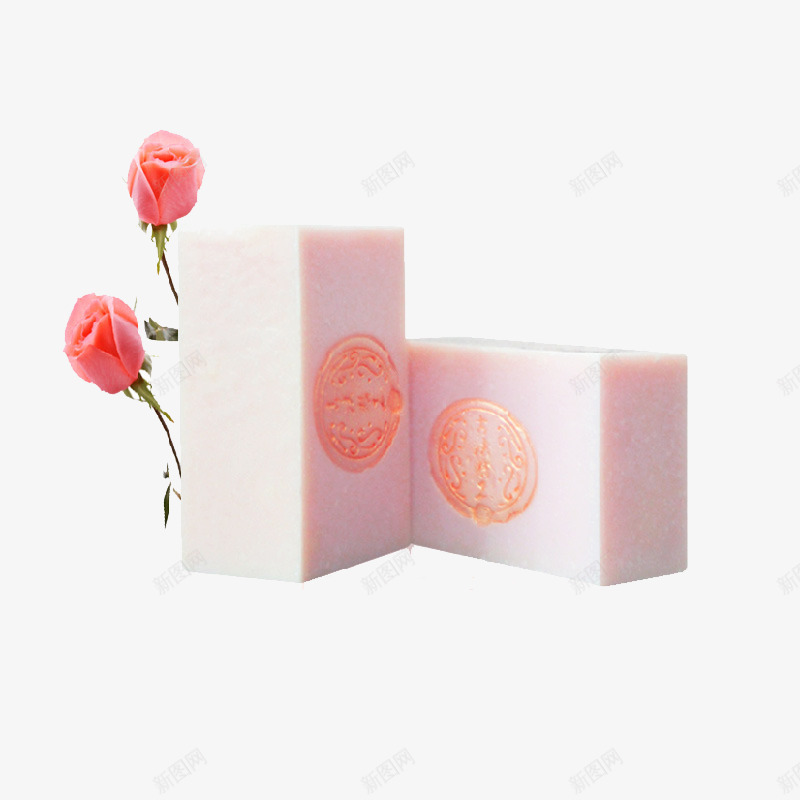 玫瑰手工皂png免抠素材_新图网 https://ixintu.com 产品实物 手工皂 玫瑰 粉红色 香皂