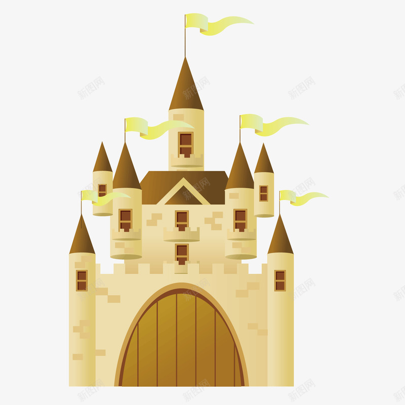 卡通西式城堡童话教堂png免抠素材_新图网 https://ixintu.com 卡通 教堂 童话 西式城堡