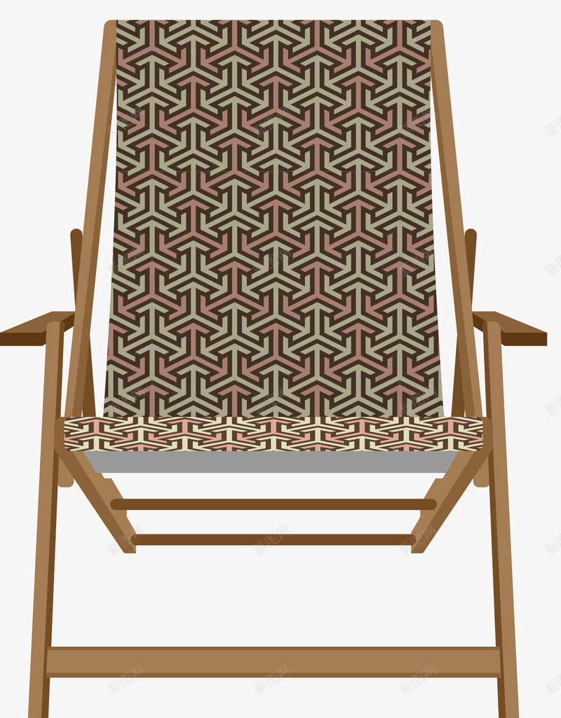 波西米亚风格沙滩椅png免抠素材_新图网 https://ixintu.com 卡通沙滩椅 彩色沙滩椅 折叠椅 椅子 沙滩椅 波西米亚 矢量沙滩椅