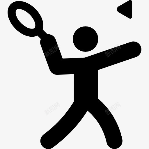 羽毛球图标png_新图网 https://ixintu.com 奥运会的人 棒 羽毛球拍 运动