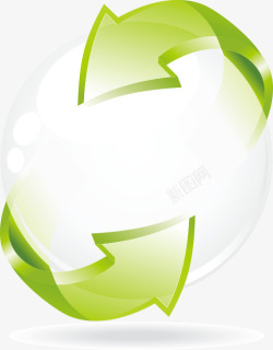 环保球状绿色环保球状分层箭头高清图片