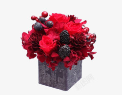 红色玫瑰桌花素材
