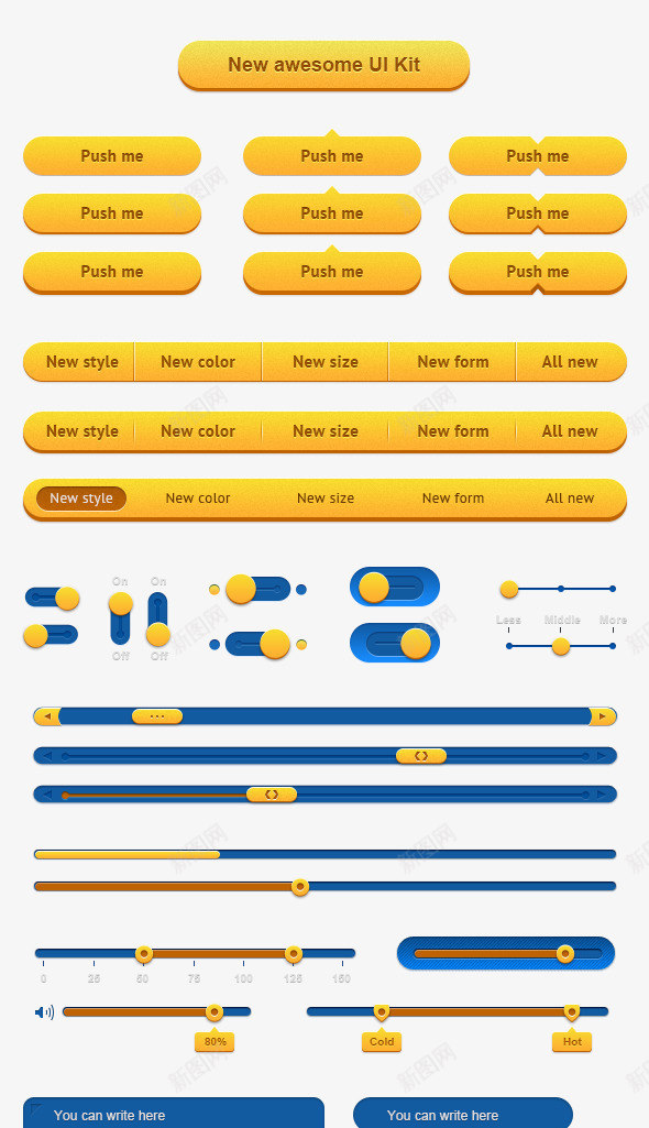 ui组件图标png_新图网 https://ixintu.com ui开关 ui组件 图标 图标小元素