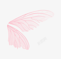 粉红翅膀素材