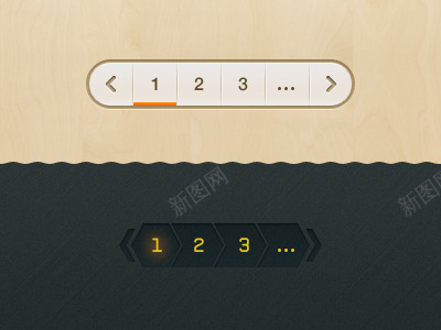 翻页控件的UIpng免抠素材_新图网 https://ixintu.com UI手机翻页控件设计