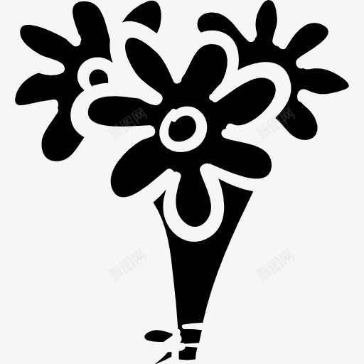 一束花图标png_新图网 https://ixintu.com 婚礼 束花 花束 鲜花