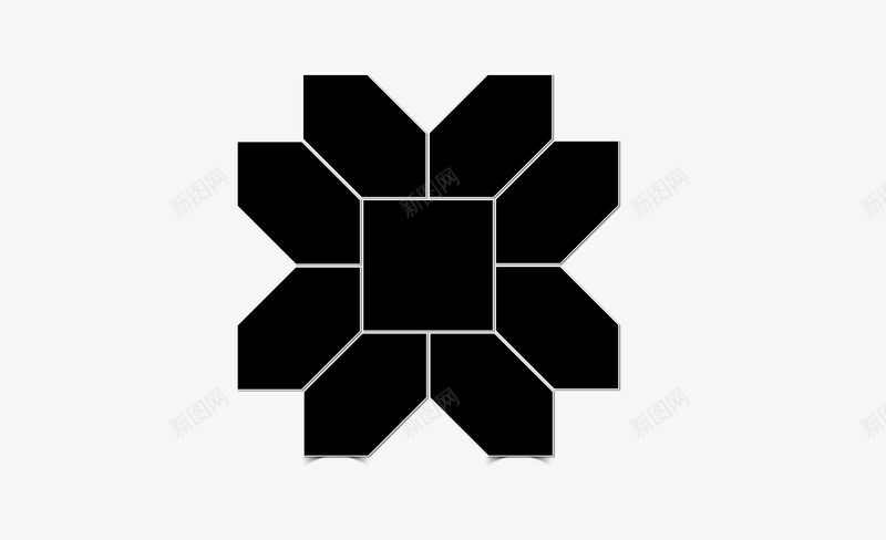 多角六边形几何碎片框png免抠素材_新图网 https://ixintu.com 人物相框 创意几何 创意几何素材 广告 欧美风 海报 碎片框 黑色