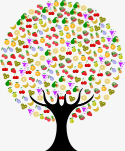 创意果树卡通水果树高清图片