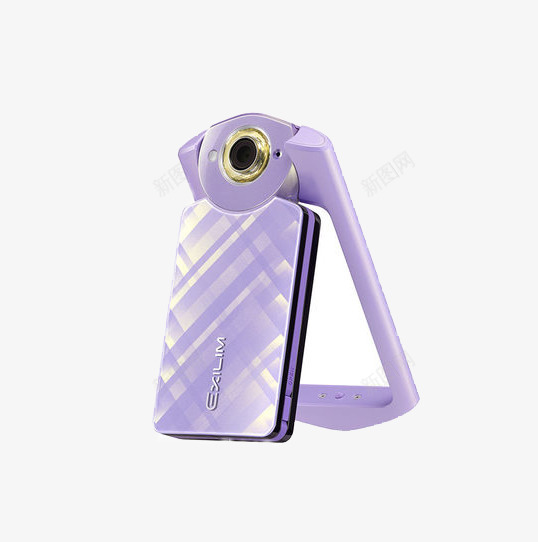 紫色相机卡西欧png免抠素材_新图网 https://ixintu.com 产品实图 卡西欧 紫色相机