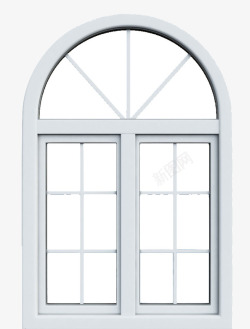 一扇格子窗一扇圆形窗户高清图片