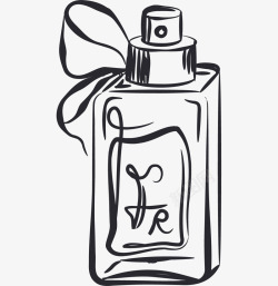 香水创意手绘香水图标高清图片