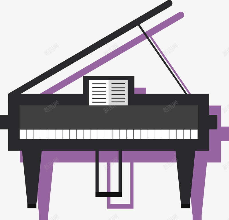 卡通钢琴图标矢量图ai_新图网 https://ixintu.com 乐器 乐谱 卡通钢琴 图标 西洋乐器 钢琴 音乐 矢量图