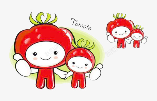 可爱西红柿png免抠素材_新图网 https://ixintu.com 卡通 竖拇指 蔬菜 西红柿