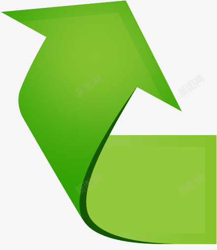 绿色箭头回收公益标识图标png_新图网 https://ixintu.com 公益 回收 标识 箭头 绿色