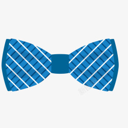 蓝色的领结卡通蓝色的蝴蝶结矢量图高清图片