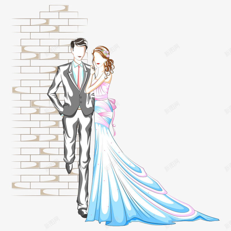 婚礼png免抠素材_新图网 https://ixintu.com wedding 人物 卡通人物 浪漫 结婚 都市美女