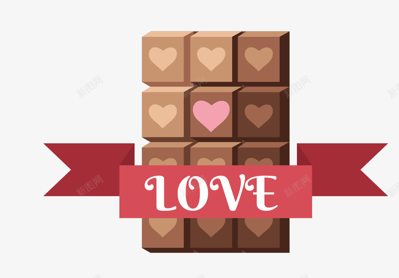 love巧克力矢量图eps免抠素材_新图网 https://ixintu.com love巧克力矢量素材 矢量图
