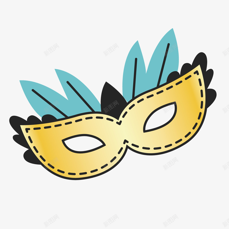 彩色匿名png免抠素材_新图网 https://ixintu.com 卡通 商务 娱乐 彩色 眼镜 羽毛 面具