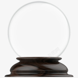 透明玻璃罩圆形白色玻璃罩创意高清图片