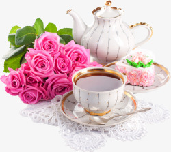 浪漫桌面粉色玫瑰花高清图片