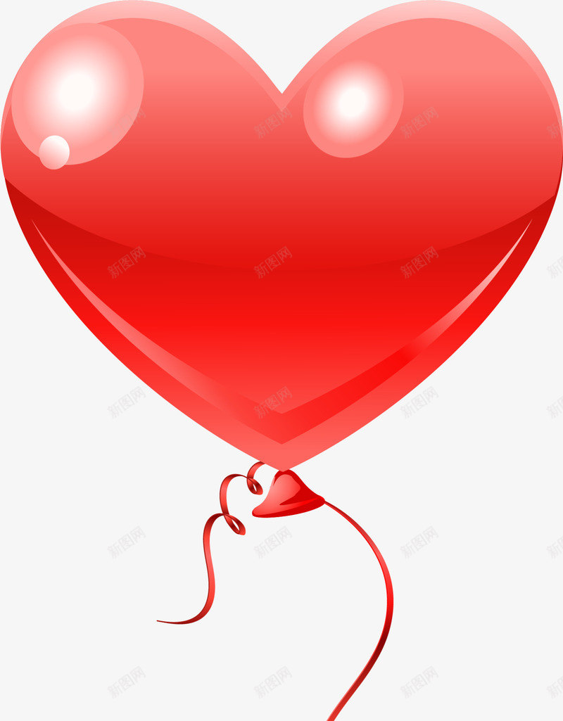 红色闪耀爱心气球png免抠素材_新图网 https://ixintu.com LOVE 婚庆 心形气球 情人节 浪漫 爱心气球 爱情
