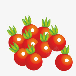 手绘卡通蔬菜番茄装饰海报素材