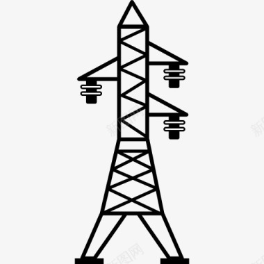 三绝缘体的传输线图标图标