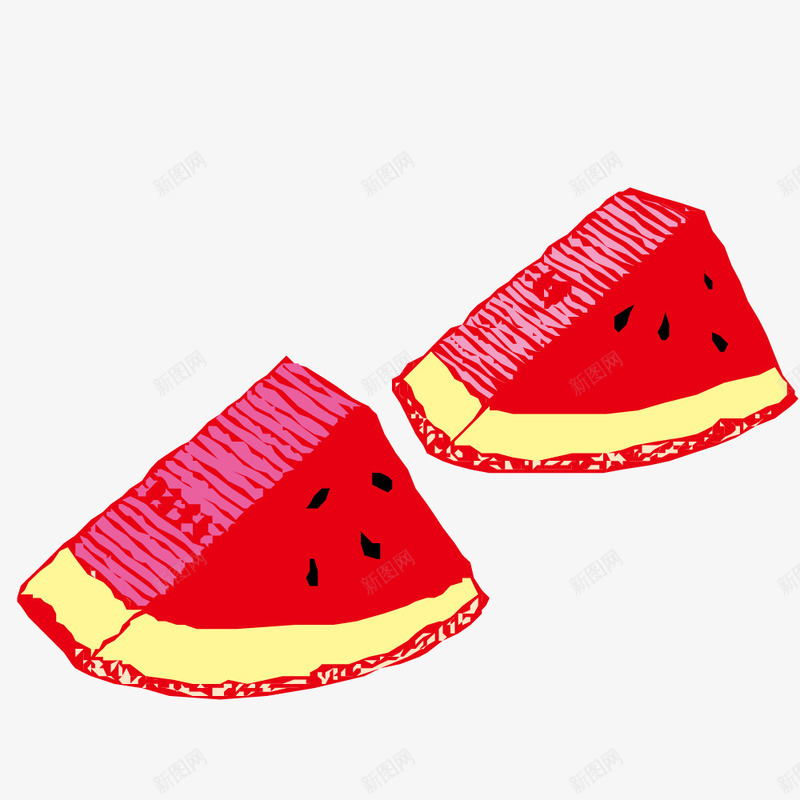 水果大合集插画png免抠素材_新图网 https://ixintu.com 两个切开的西瓜 两个大西瓜 卡通西瓜 有西瓜子的西瓜 红色可口的西瓜图片 香甜的西瓜