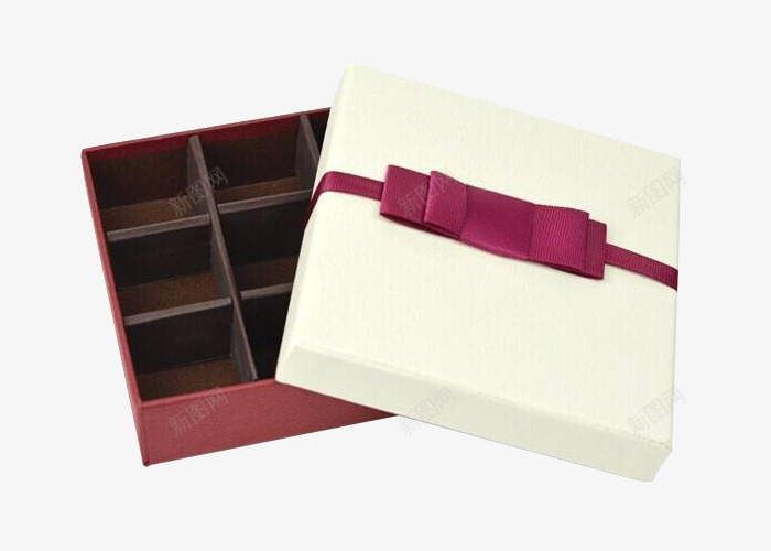 红色蝴蝶结巧克力包装盒png免抠素材_新图网 https://ixintu.com 包装盒 巧克力 巧克力包装盒 空盒子 糖果 红色蝴蝶结