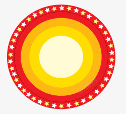 国庆节圆形图案素材