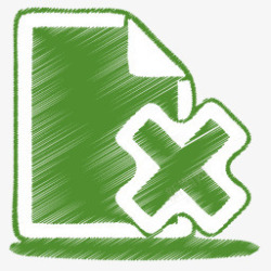 绿色EXIT绿色的文档十字图标高清图片