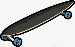 立体滑板立体黑色嘻哈滑板高清图片