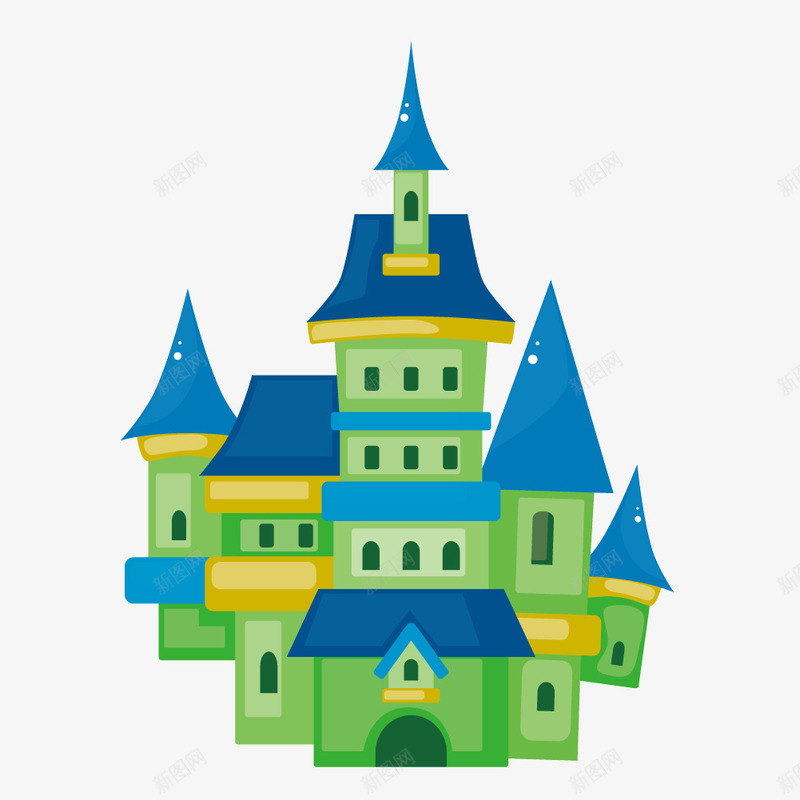 西式城堡建筑png免抠素材_新图网 https://ixintu.com 卡通 城堡 建筑 西式