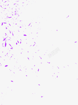 紫色碎片漂浮素材