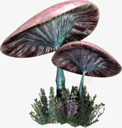 立体游戏蘑菇背景素材